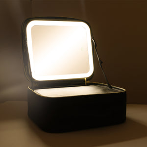 Black SQUARE Travel Vanity Case