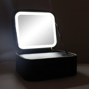 Black SQUARE Travel Vanity Case